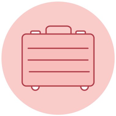 bagaj. Web simgesi basit illüstrasyon