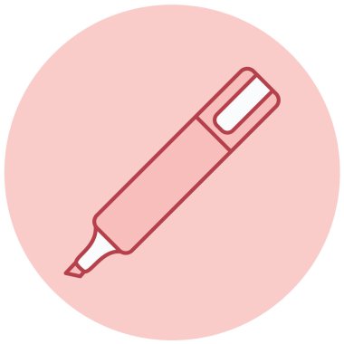 Kalem. Web simgesi basit illüstrasyon