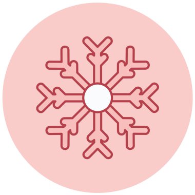 Kar tanesi. Web simgesi basit illüstrasyon