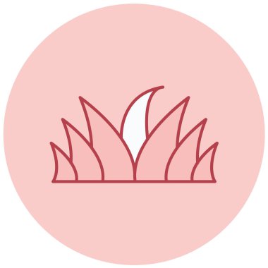 Lotus ikonu vektör illüstrasyonu