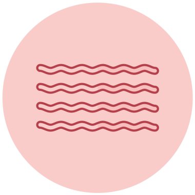 Deniz dalgası simgesinin vektör illüstrasyonu