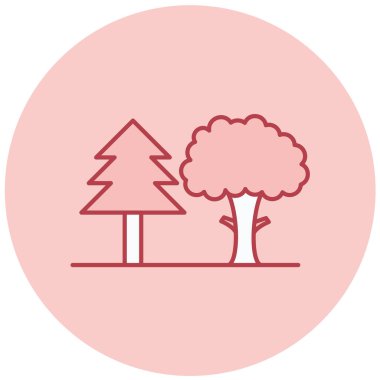 Ağaç. Web simgesi basit illüstrasyon