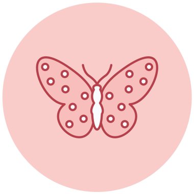 Kelebek. Web simgesi basit illüstrasyon