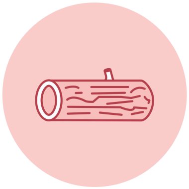 Günlük kaydı simgesinin vektör illüstrasyonu