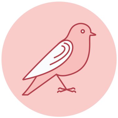 Kuş. Web simgesi basit illüstrasyon