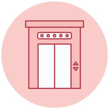 Mobilya. Web simgesi basit illüstrasyon