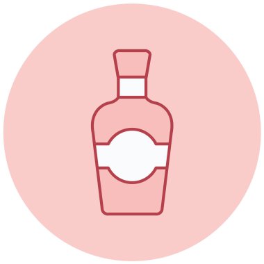 Şişe. Web simgesi basit illüstrasyon