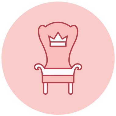 Koltuk. Web simgesi basit illüstrasyon