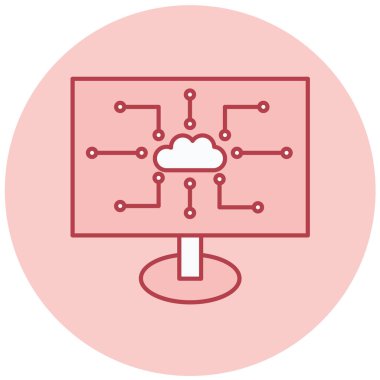 Bulut hesaplama. Web simgesi