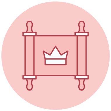 Taç. Web simgesi basit illüstrasyon