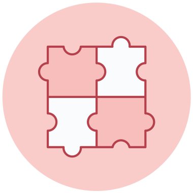 Bulmaca. Web simgesi basit illüstrasyon