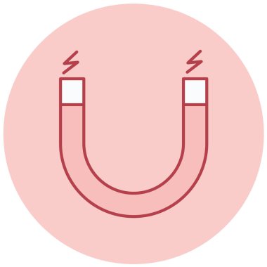 Mıknatıs Web simgesi basit illüstrasyon