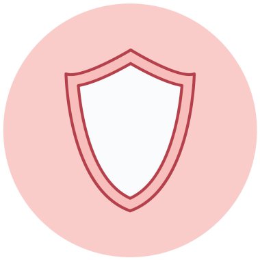 Kalkan. Web simgesi basit illüstrasyon