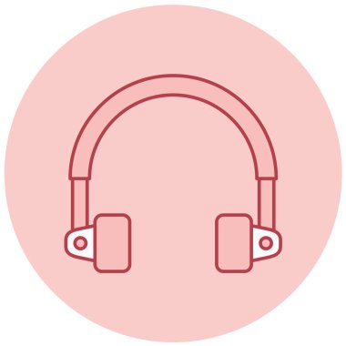 Kulaklık. Web simgesi basit tasarım