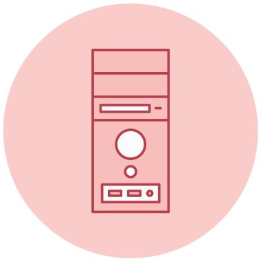 sunucu vektör simgesi modern basit tasarım