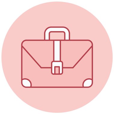 Çanta. Web simgesi basit illüstrasyon