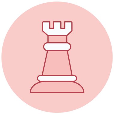 Satranç. Web simgesi basit illüstrasyon