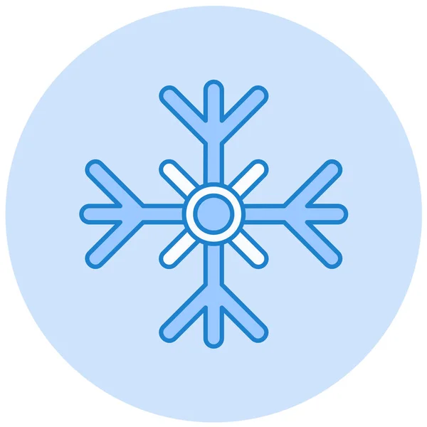 Schneeflocke Web Symbol Einfache Illustration — Stockvektor