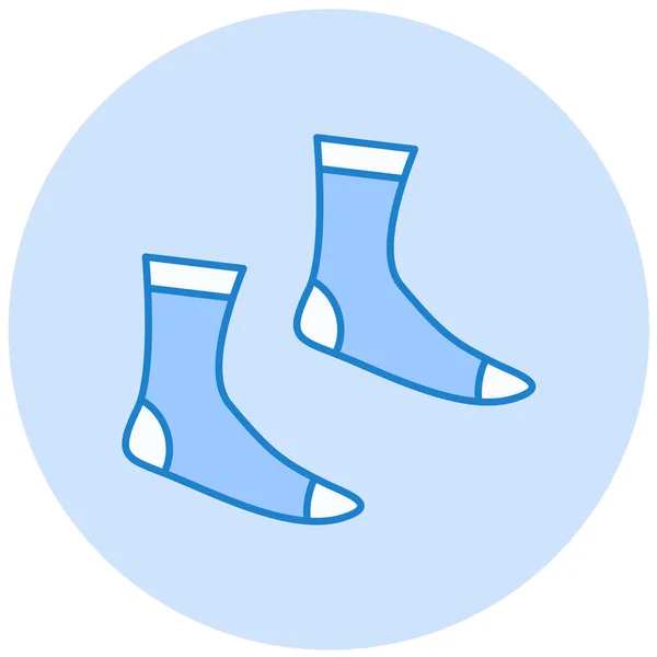 Шкарпетки Веб Іконка Проста Ілюстрація — стоковий вектор