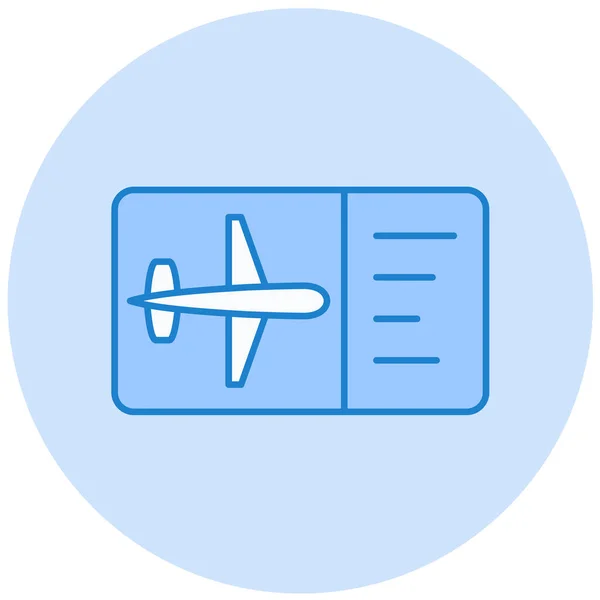 Aeroplano Icona Web Semplice Illustrazione — Vettoriale Stock