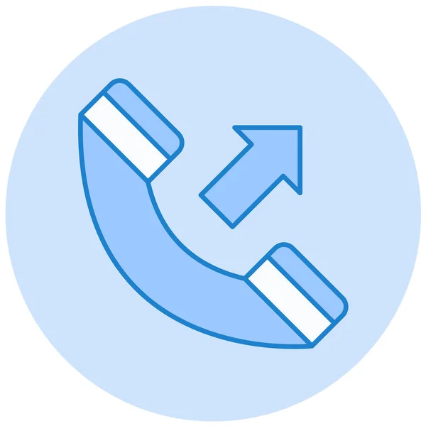 Telefon Webová Ikona Jednoduchá Ilustrace — Stockový vektor