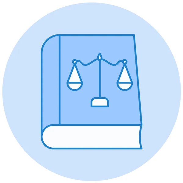 Libro Icono Web Ilustración Simple — Vector de stock