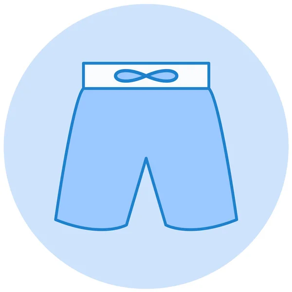 Shorts Modern Icon Vector Illustration — Vettoriale Stock