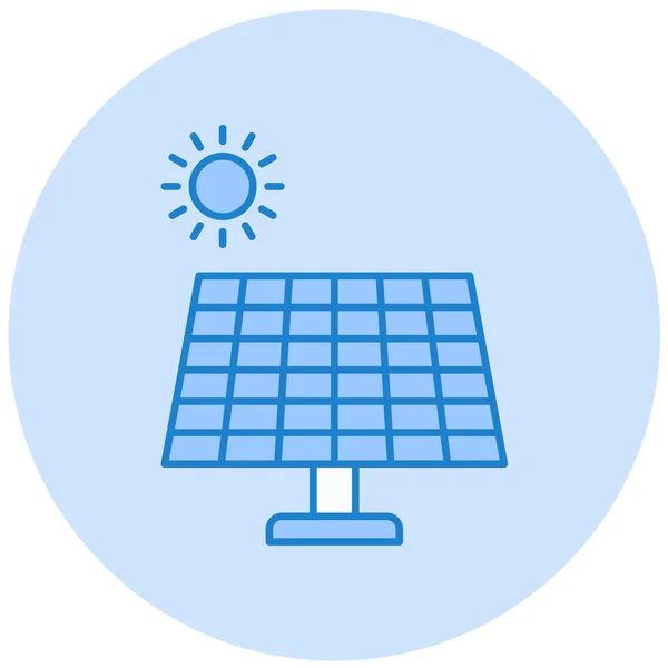 太陽電池パネル シンプルなイラスト — ストックベクタ