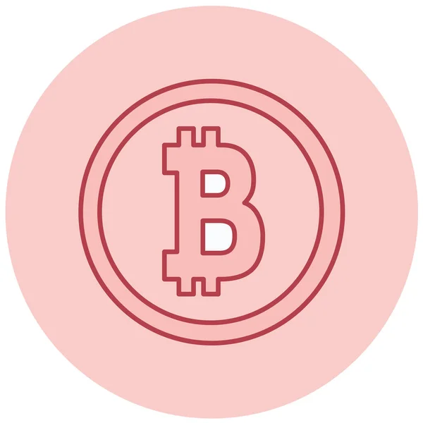 Bitcoin Modern Icon Vector Illustration — Stock Vector