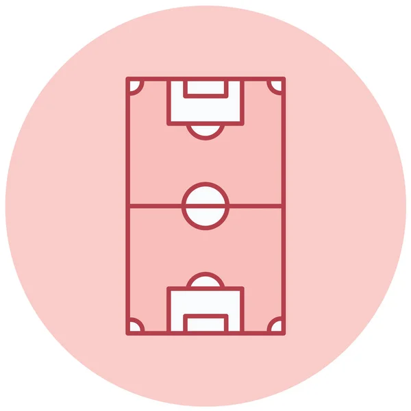 Баскетбольная Площадка Простой Дизайн — стоковый вектор