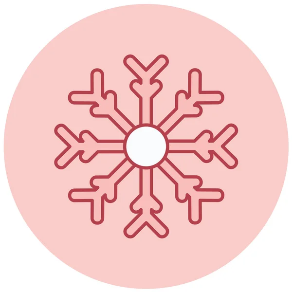 Snowflake Web Icon Simple Illustration — Stock Vector