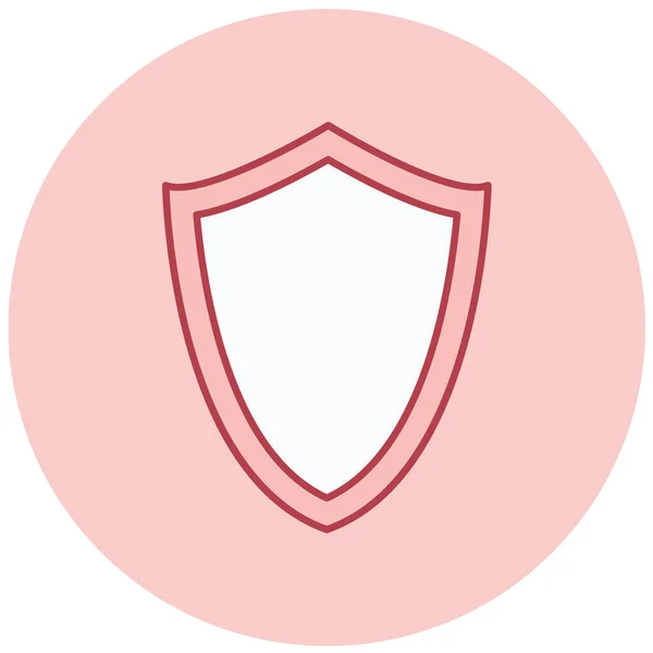 Shield Web Icon Simple Illustration — Stock Vector