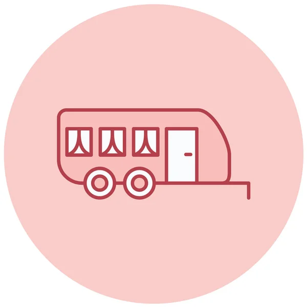 Bus Web Symbol Einfache Illustration — Stockvektor