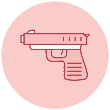 Bir silah simgesinin vektör illüstrasyonu