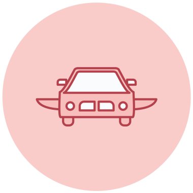 - Araba. Web simgesi basit illüstrasyon