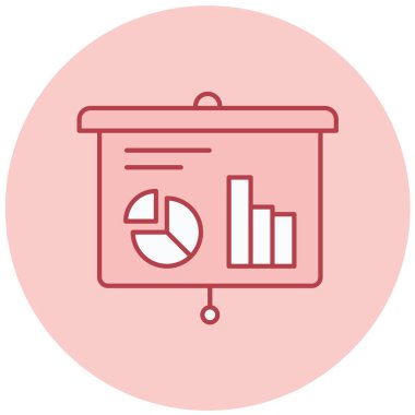 Sunum. Web simgesi basit tasarım