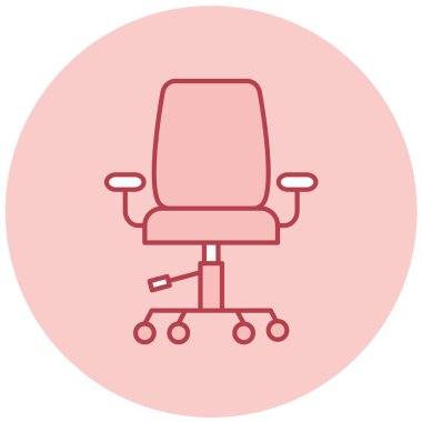 Sandalye. Web simgesi basit tasarım