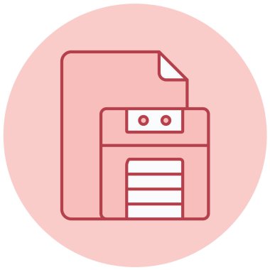 dosya biçimi simgesi, vektör illüstrasyonu