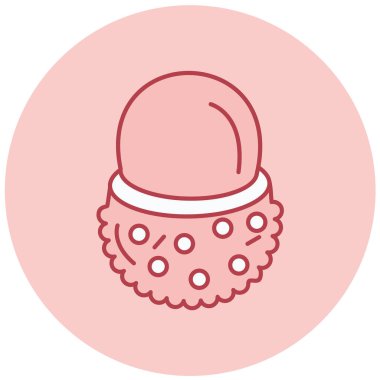 dondurma simgesi, vektör illüstrasyonu