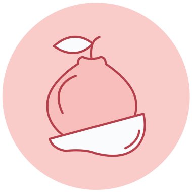 Elma. Web simgesi basit illüstrasyon