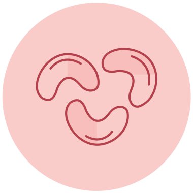 Kulak. Web simgesi vektör illüstrasyonu