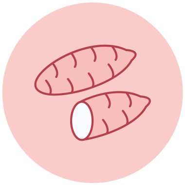 Tek besin simgesinin vektör illüstrasyonu