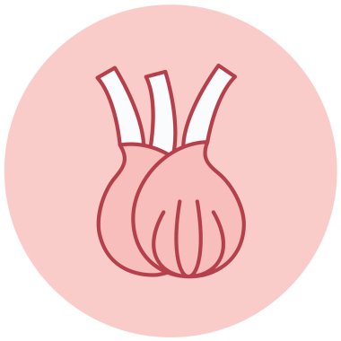 Soğan. Web simgesi basit illüstrasyon