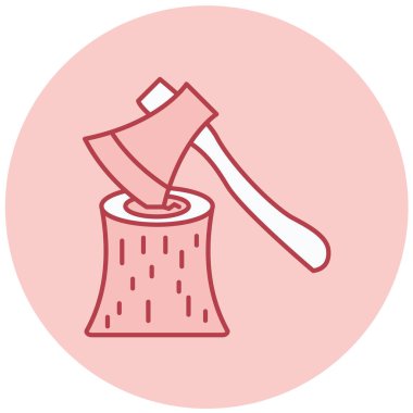 Balta. Web simgesi basit illüstrasyon