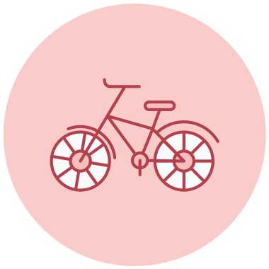 Bisiklet. Web simgesi basit illüstrasyon