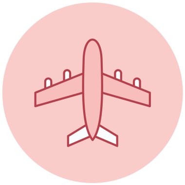 Uçak. Web simgesi basit illüstrasyon