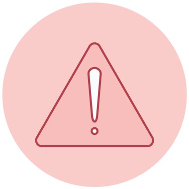 uyarı işareti simgesi, vektör illüstrasyonu