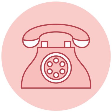 - Telefon. Web simgesi basit illüstrasyon