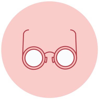 Gözlük. Web simgesi basit illüstrasyon