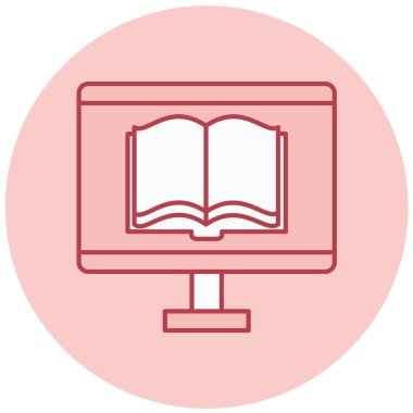 Kitap. Web simgesi basit illüstrasyon